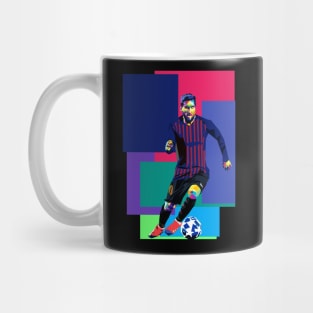 Lionel messi in wpap pop art design Mug